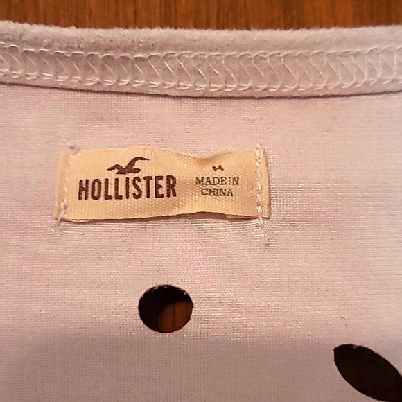 NWOT Hollister cutout suede fringed vest M - Picture 2 of 4